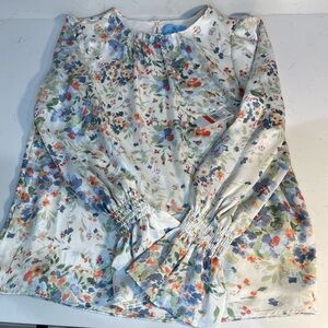 CeCe Floral Long Sleeve Blouse NWT XS – Ruffle Cuffs